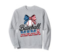 Coquette Bow American Baseball Sweatshirt - Streetwear Style for Adults - T-Shirt, Sweatshirt, Hoodie