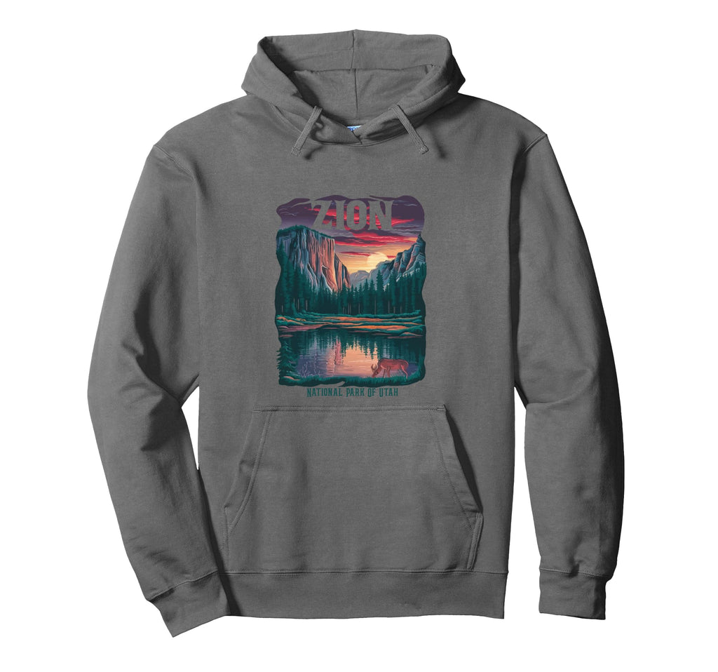 Zion National Park Utah Trail Narrows Hoodie - Streetwear Style Men Women - T-Shirt, Sweatshirt, Hoodie