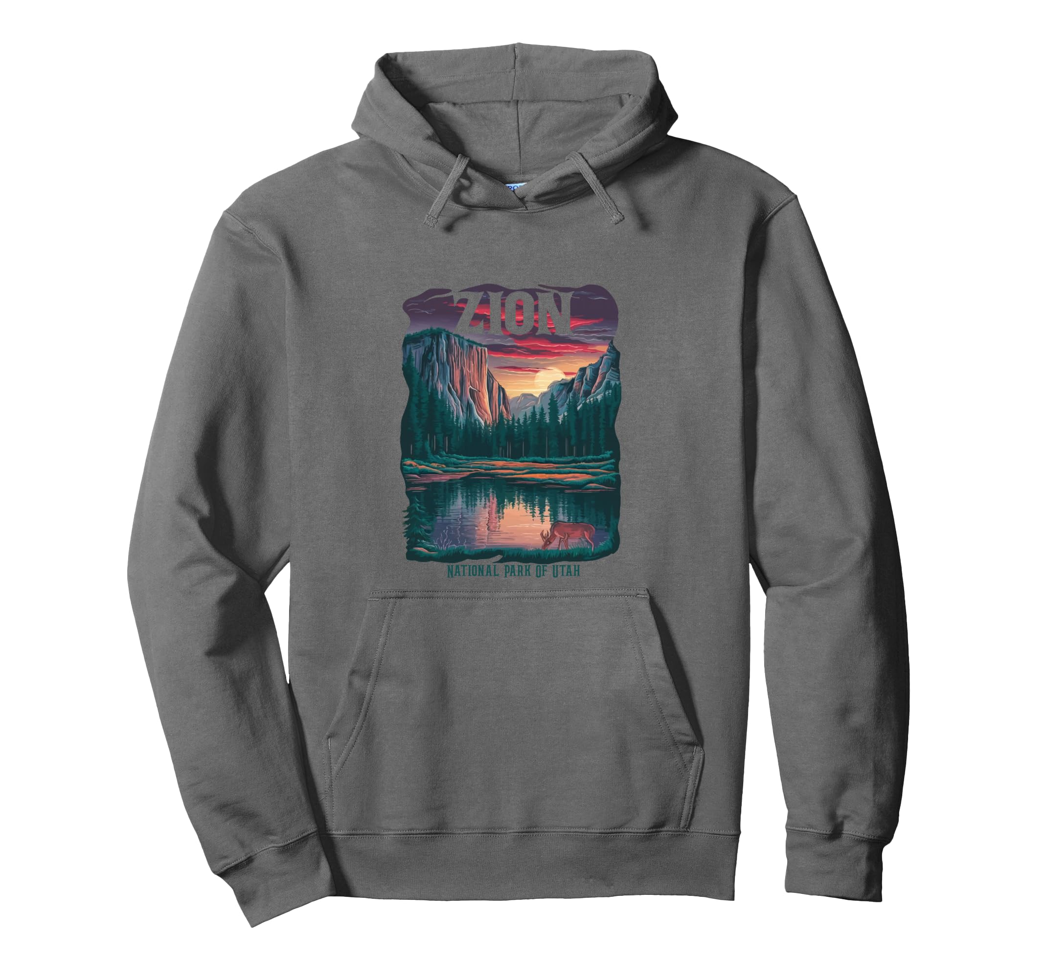Zion National Park Utah Trail Narrows Hoodie - Streetwear Style Men Women - T-Shirt, Sweatshirt, Hoodie