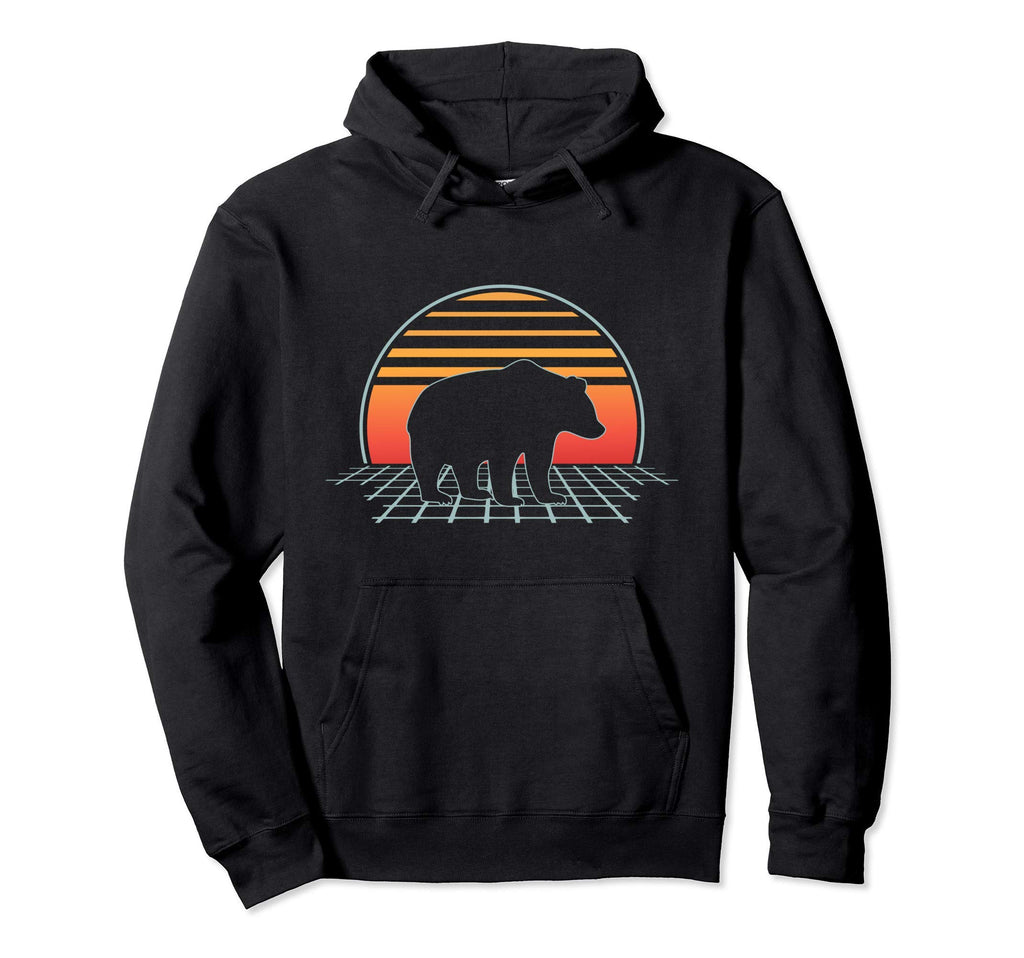 Bear 70S 80S Animal Vaporwave Aesthetic Hoodie - Custom Art Print Men Women - T-Shirt, Sweatshirt, Hoodie