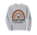 Wildly Grateful Leopard Rainbow Sweatshirt - Graphic Print for Adults - T-Shirt, Sweatshirt, Hoodie