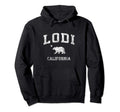 Lodi California Ca Distressed Sports Hoodie - Minimalist Print Unisex - T-Shirt, Sweatshirt, Hoodie