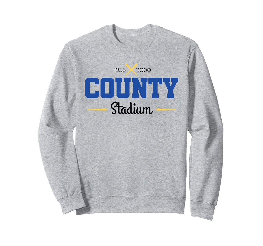 County Stadium Milwaukee Baseball Sweatshirt - Graphic Print Men Women - T-Shirt, Sweatshirt, Hoodie
