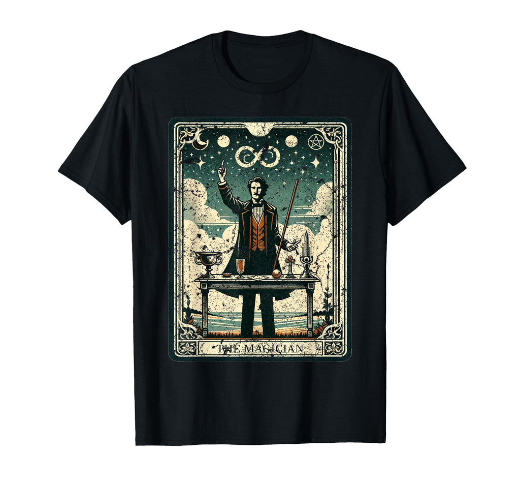 Magician Tarot Card Distressed Small T-Shirt - Streetwear Style Men Women - T-Shirt, Sweatshirt, Hoodie