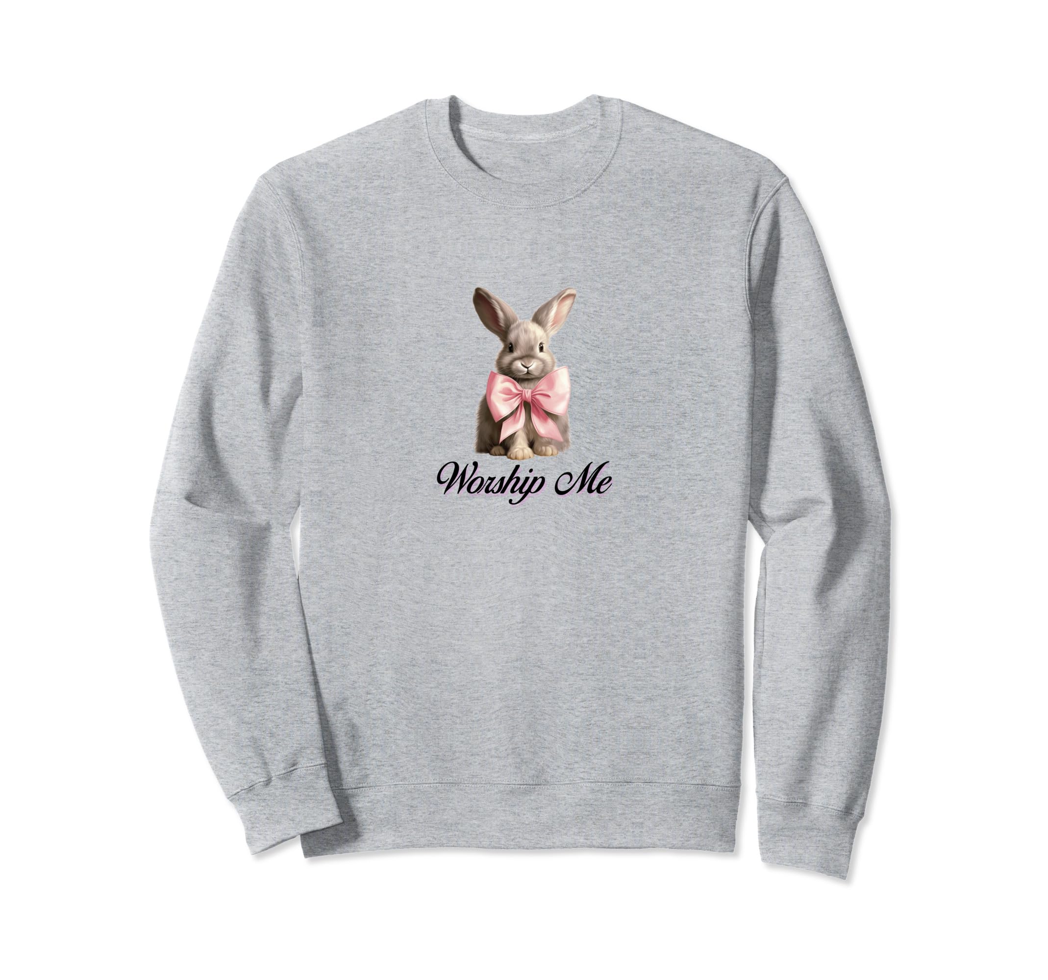 Worship Me Coquette Bunny Rabbit Sweatshirt - Aesthetic Graphic Men Women - T-Shirt, Sweatshirt, Hoodie