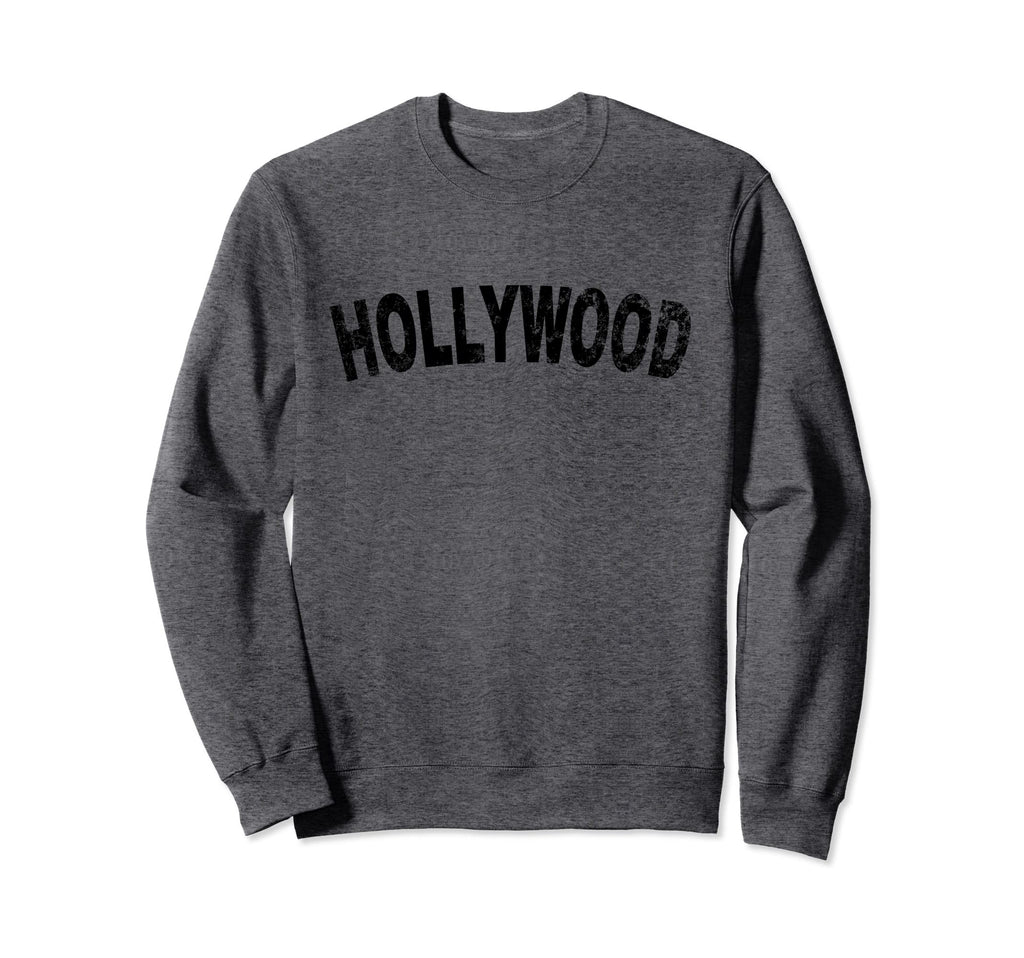 Hollywood Black Text Sweatshirt - Unique Graphic for Adults - T-Shirt, Sweatshirt, Hoodie