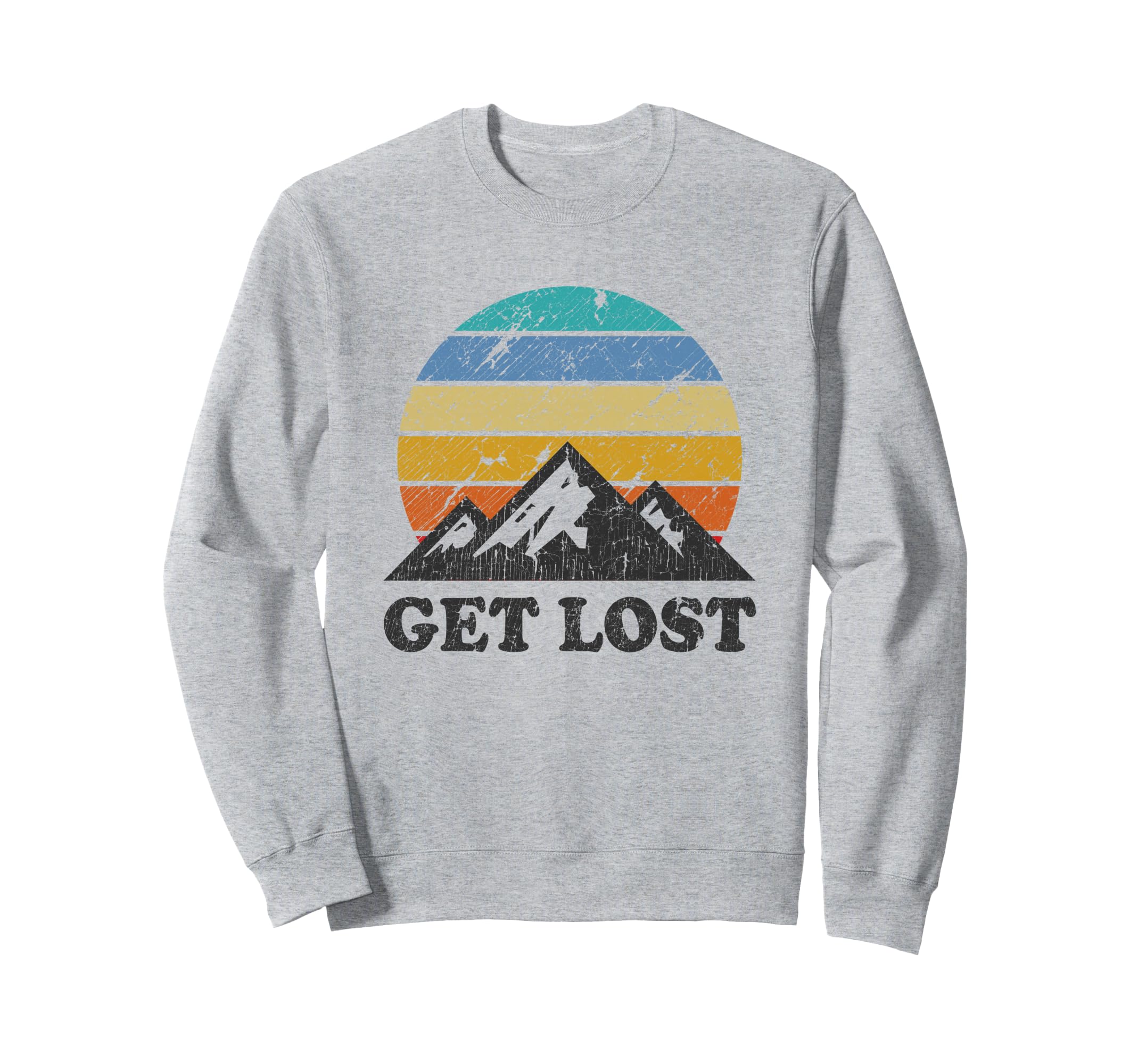 Car Hiking Sunset Mountain Walker Sweatshirt - Aesthetic Graphic Unisex - T-Shirt, Sweatshirt, Hoodie