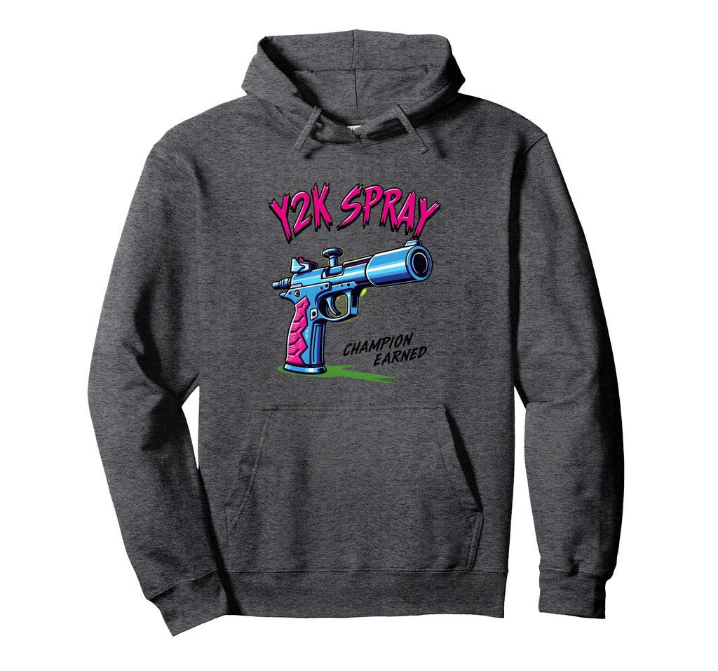 Y2K Spray Champion Earned Airbrush Hoodie - Streetwear Style Unisex - T-Shirt, Sweatshirt, Hoodie