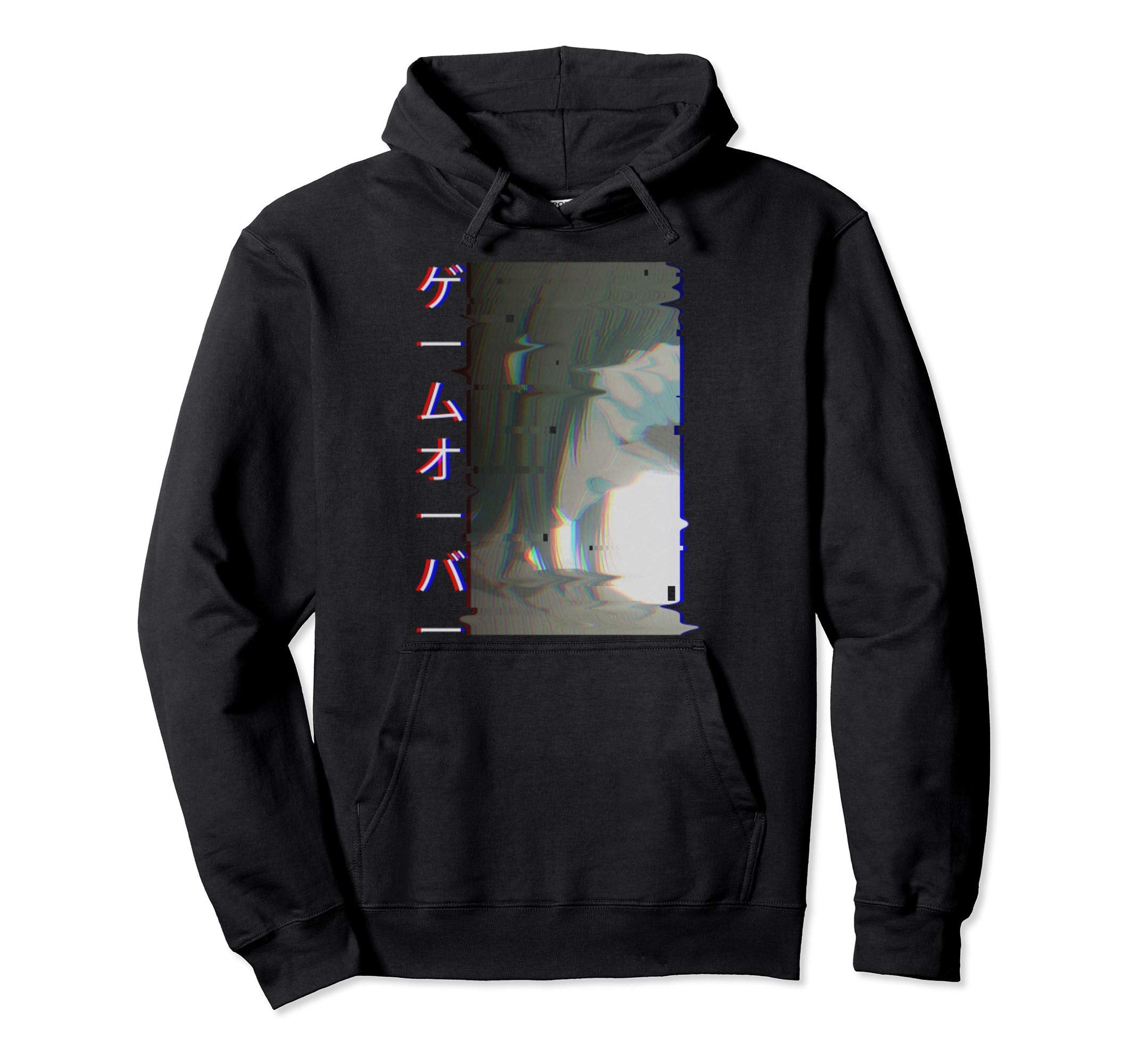 Sad Anime Game Over Aesthetic Japanese Hoodie - Unique Graphic for Adults - T-Shirt, Sweatshirt, Hoodie