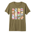 Brushstroke Baseball Coquette Bow Mom Tri T-Shirt - Novelty Apparel Unisex - T-Shirt, Sweatshirt, Hoodie