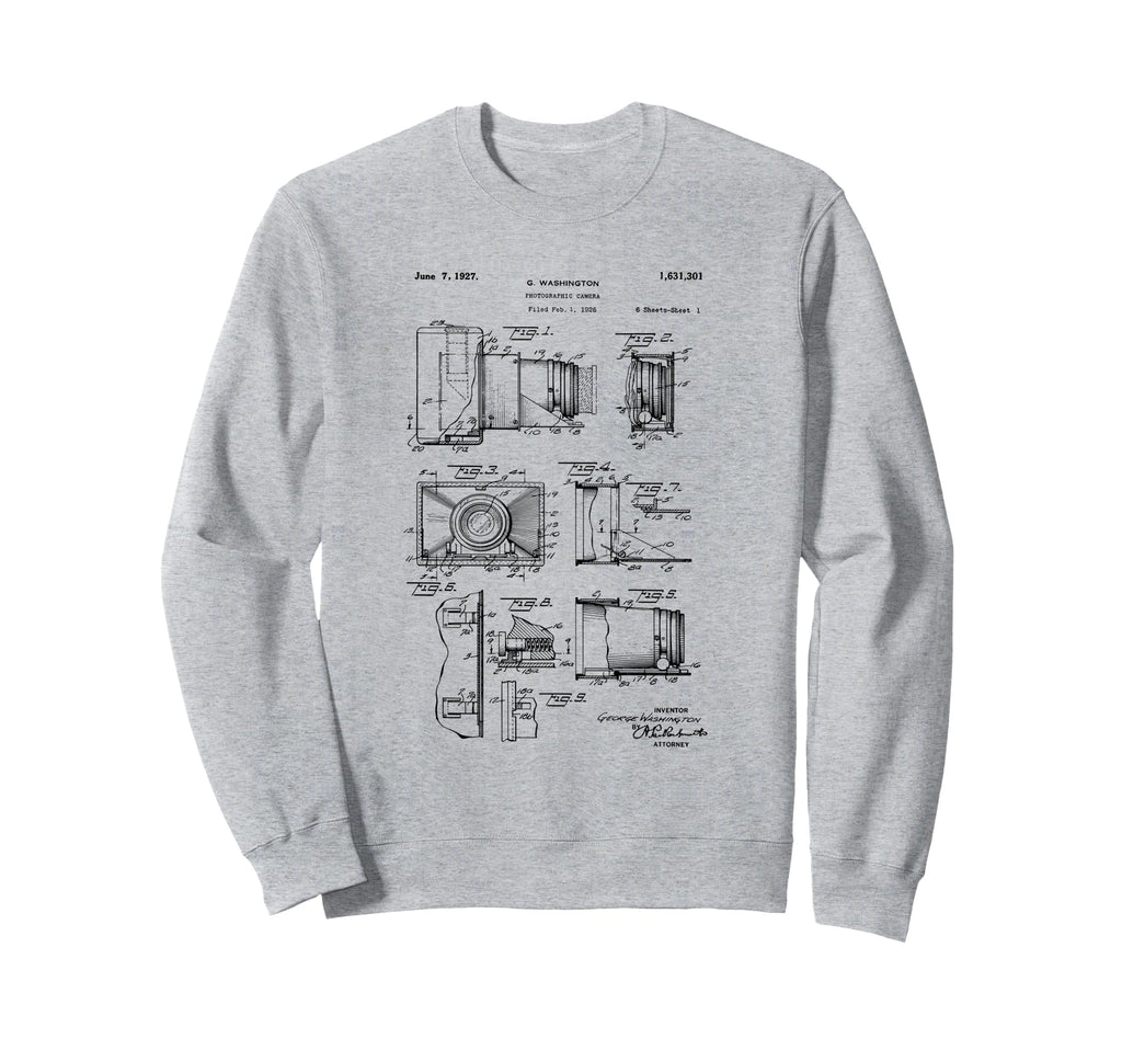 Camera Photographic Patent 1927 Sweatshirt - Minimalist Print Men Women - T-Shirt, Sweatshirt, Hoodie