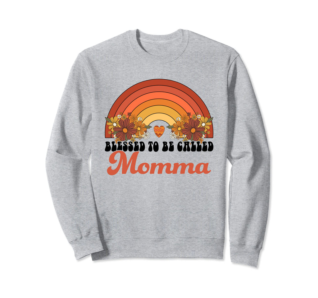 Blessed To Be Called Momma Rainbow Sweatshirt - Minimalist Print Unisex - T-Shirt, Sweatshirt, Hoodie