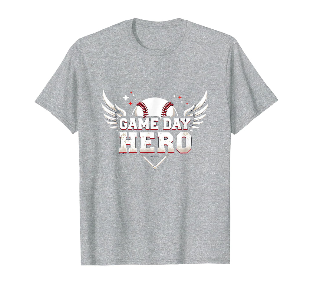 Baseball Dad Game Day Hero Proud T-Shirt - Unique Graphic for Adults - T-Shirt, Sweatshirt, Hoodie