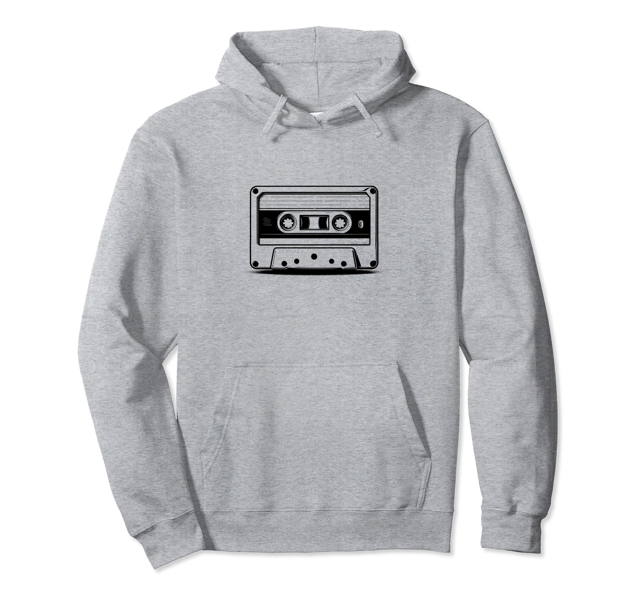 Nostalgic Cassette Tape Music Lover Hoodie - Graphic Print for Adults - T-Shirt, Sweatshirt, Hoodie