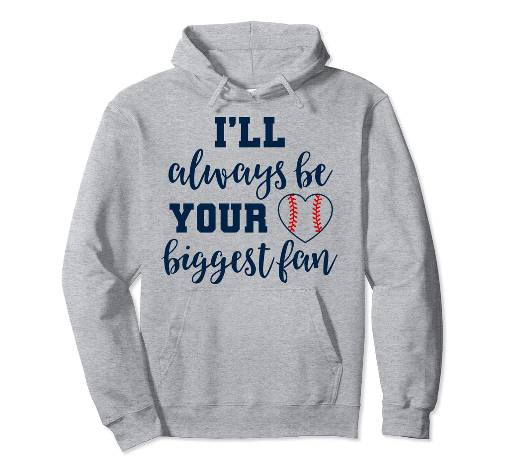 Biggest Fan Baseball Moms Hoodie - Casual Everyday Wear for Adults - T-Shirt, Sweatshirt, Hoodie