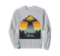 Funny Ufo Aliens Sunset Sweatshirt - Minimalist Print Unisex - T-Shirt, Sweatshirt, Hoodie