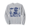 Funny Cowboy Poodle Dog Ufo Sweatshirt - Custom Art Print for Adults - T-Shirt, Sweatshirt, Hoodie