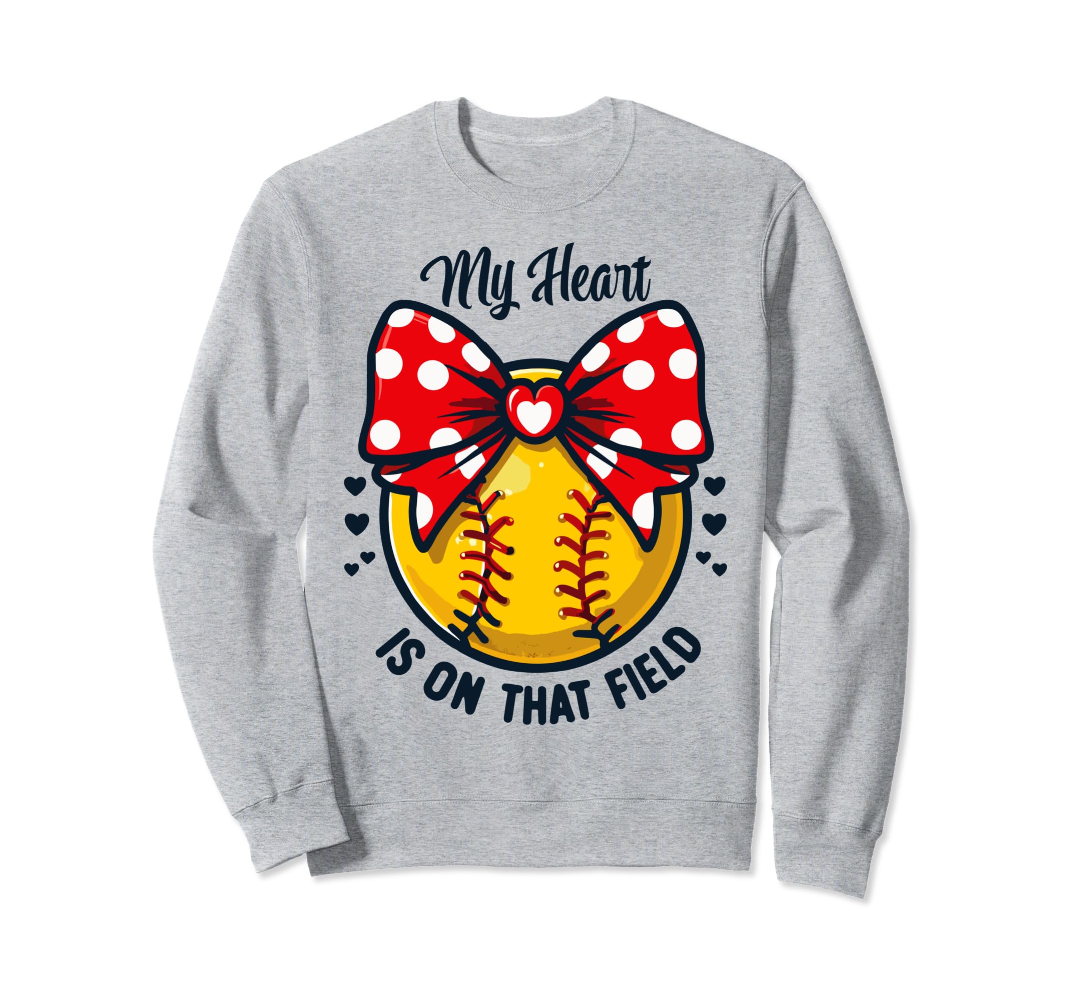 My Heart Is That Field Baseball Sweatshirt - Casual Everyday Wear Unisex - T-Shirt, Sweatshirt, Hoodie