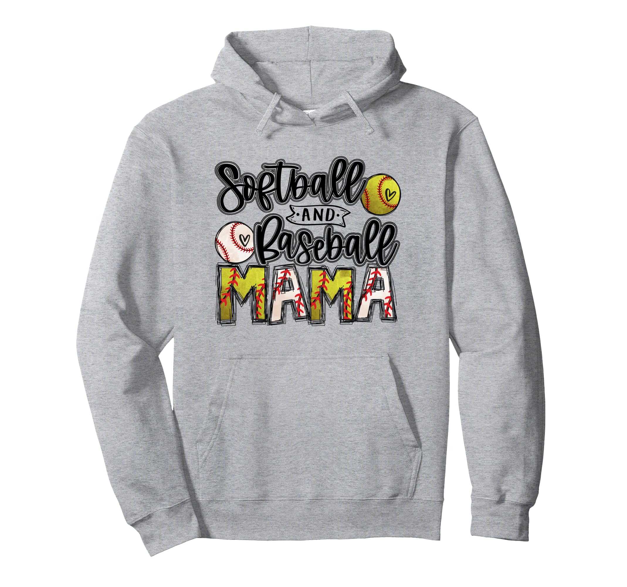 Ball Mom Softball Mama Baseball Mama Hoodie - Novelty Apparel Men Women - T-Shirt, Sweatshirt, Hoodie