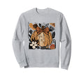 Boho Pumpkin Floral Halloween Fall Sweatshirt - Custom Art Print Unisex - T-Shirt, Sweatshirt, Hoodie