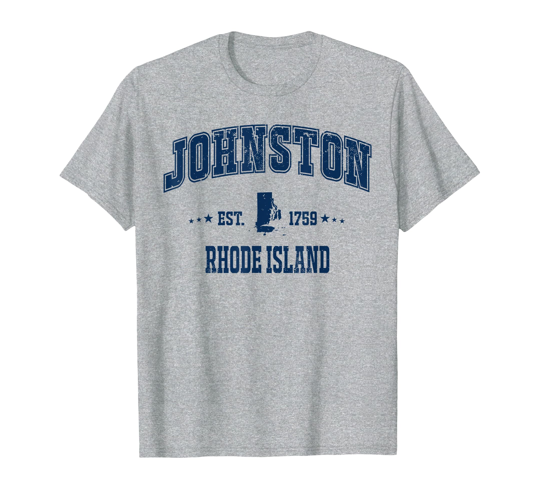 Johnston Rhode Island Ri Sports Navy T-Shirt - Custom Art Print Unisex - T-Shirt, Sweatshirt, Hoodie