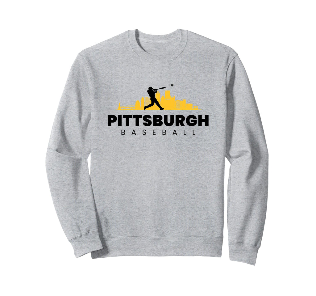 Pittsburgh Baseball Minimalist Sweatshirt - Streetwear Style for Adults - T-Shirt, Sweatshirt, Hoodie