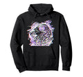 Hypnotic Glitch Raven Trippy Vaporwave Hoodie - Trendy Graphic for Adults - T-Shirt, Sweatshirt, Hoodie