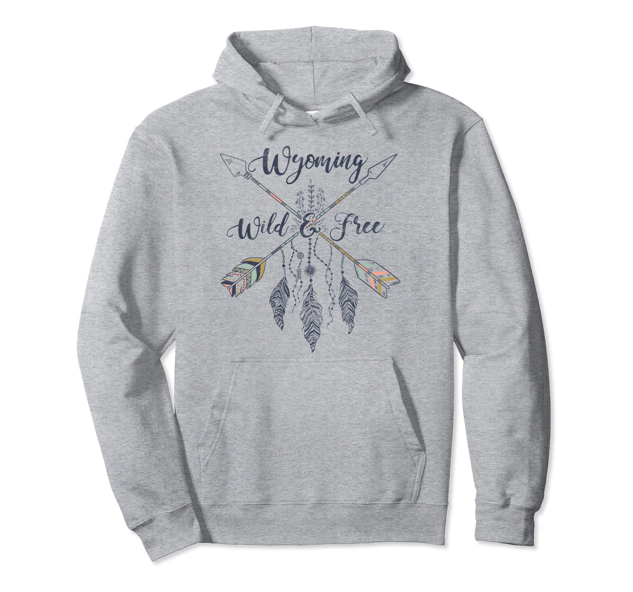 Wyoming Hippy Chic Wild And Free Hoodie - Custom Art Print Men Women - T-Shirt, Sweatshirt, Hoodie