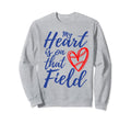 My Heart Is That Field Baseball Mama Sweatshirt - Trendy Graphic Men Women - T-Shirt, Sweatshirt, Hoodie