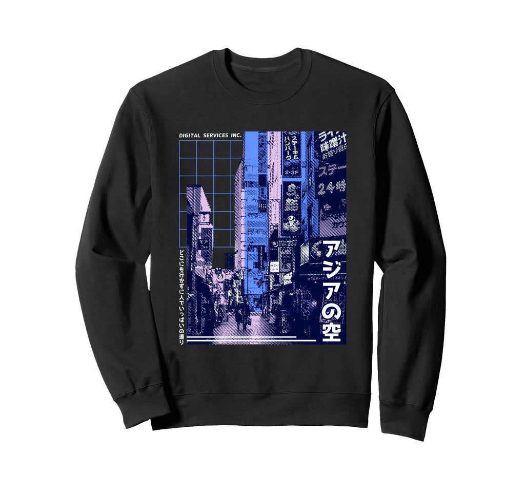 Vaporwave Aesthetic Japan 80S 90S Tokyo Sweatshirt - Graphic Print Unisex - T-Shirt, Sweatshirt, Hoodie
