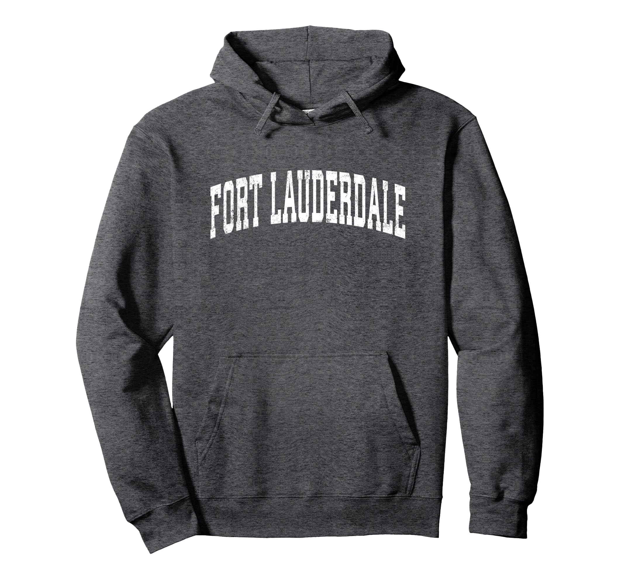 Fort Lauderdale Florida Fl Varsity Hoodie - Novelty Apparel for Adults - T-Shirt, Sweatshirt, Hoodie
