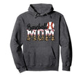 Baseball Mom Leopard Baseball Lover Hoodie - Custom Art Print Unisex - T-Shirt, Sweatshirt, Hoodie