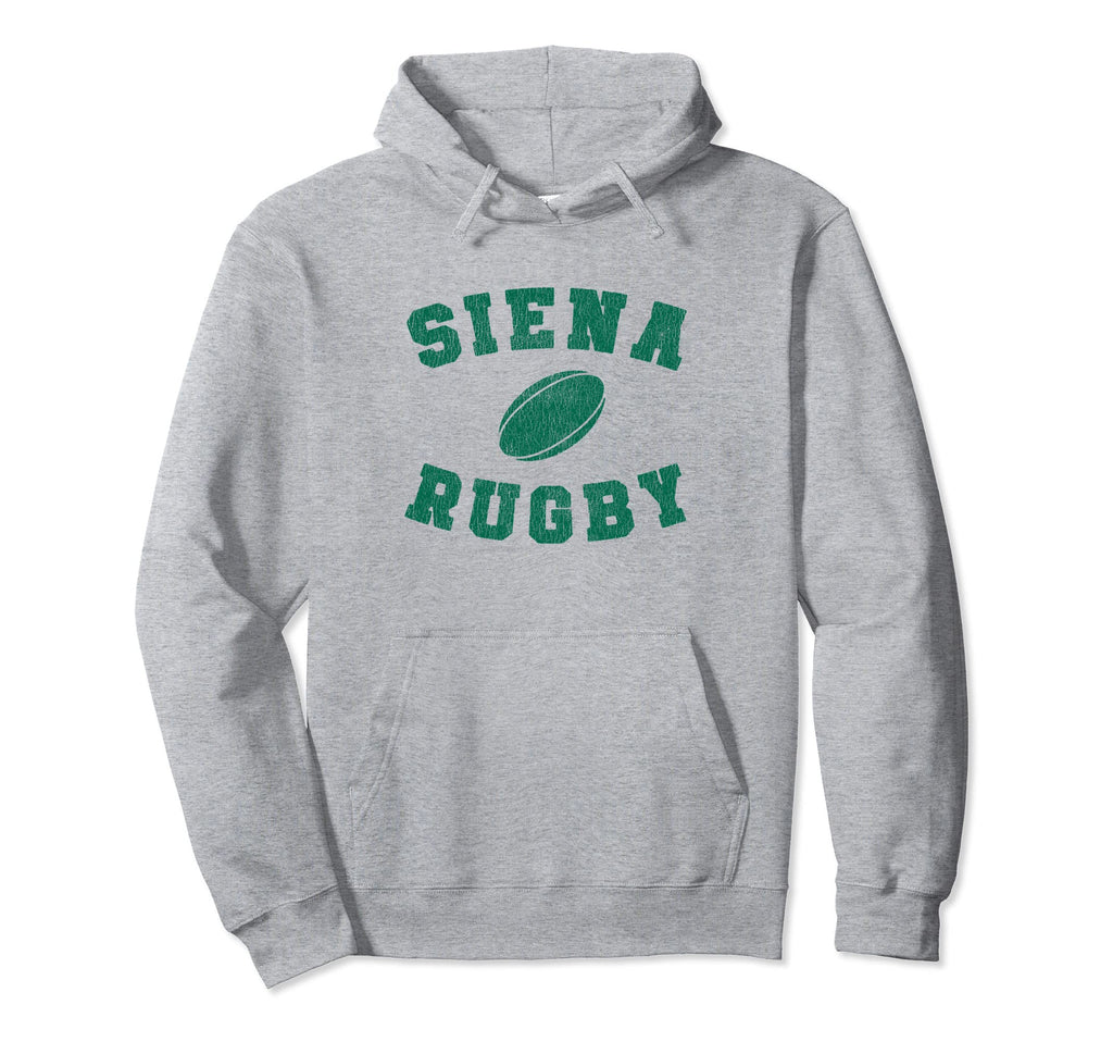 Siena College Saints Rugby Distressed Hoodie - Minimalist Print Men Women - T-Shirt, Sweatshirt, Hoodie