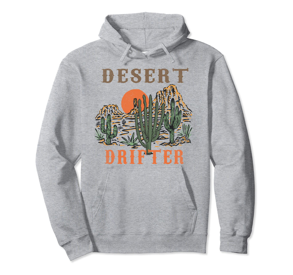 Desert Drifter Western Desert Hippie Hoodie - Custom Art Print for Adults - T-Shirt, Sweatshirt, Hoodie