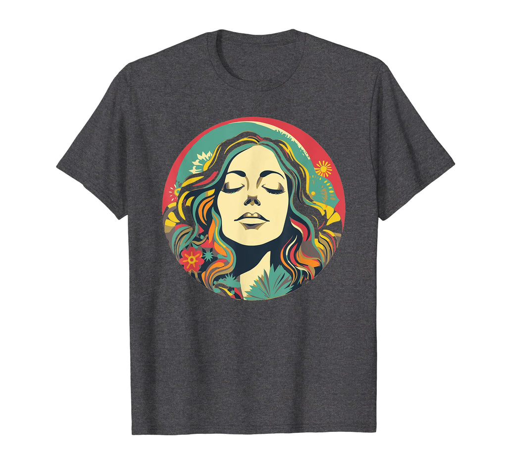Groovy Mountain Mama Hippie 60S T-Shirt - Aesthetic Graphic Unisex - T-Shirt, Sweatshirt, Hoodie