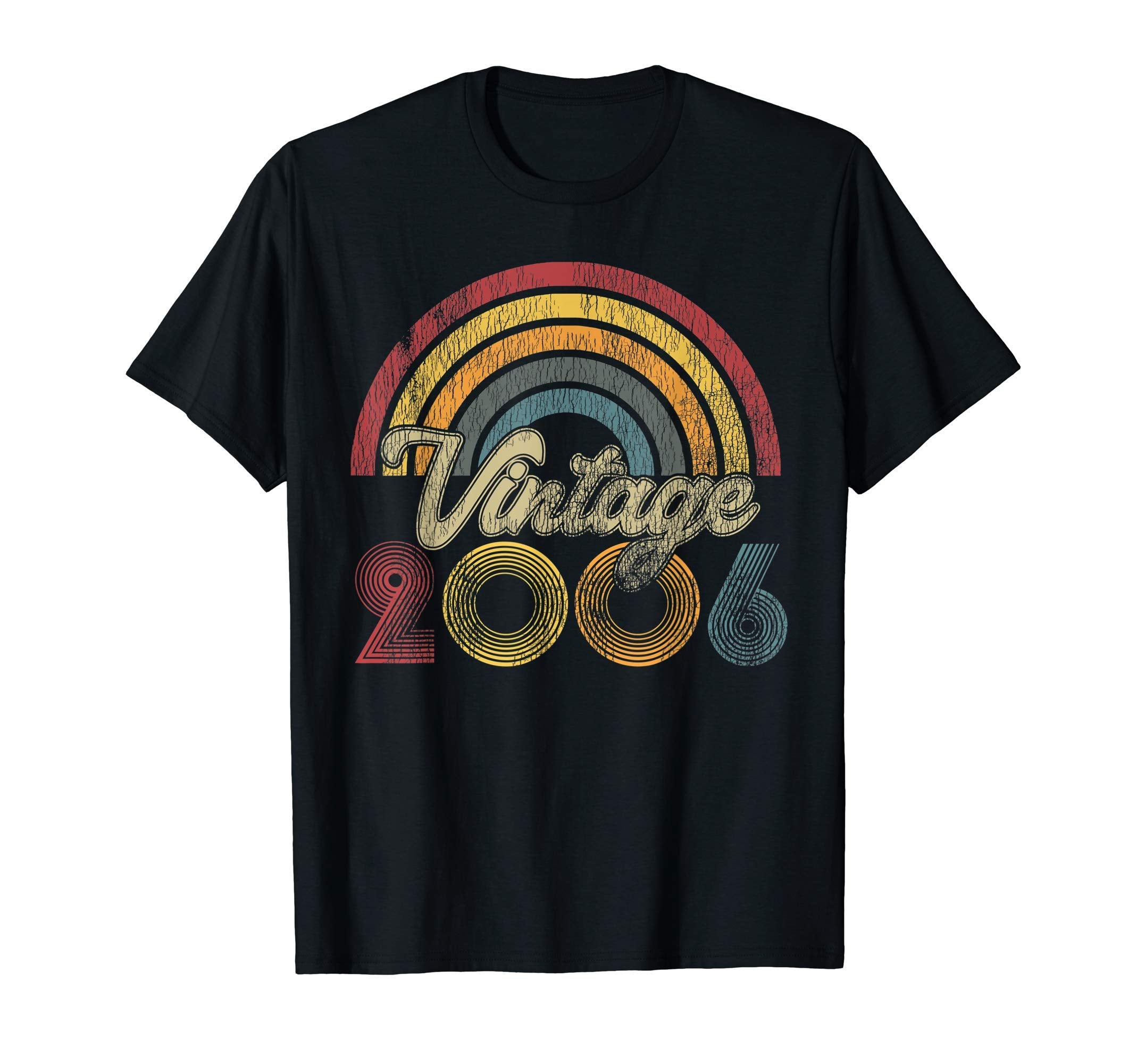 2006 15Th Birthday Gift Rainbow T-Shirt - Graphic Print Unisex - T-Shirt, Sweatshirt, Hoodie