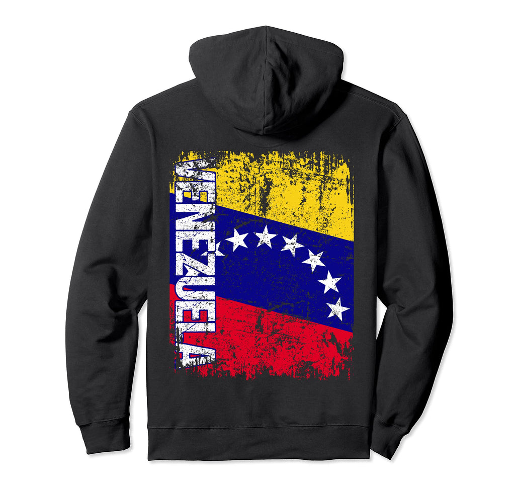 Venezuela Flag Distressed Venezuela Hoodie - Unique Graphic Men Women - T-Shirt, Sweatshirt, Hoodie