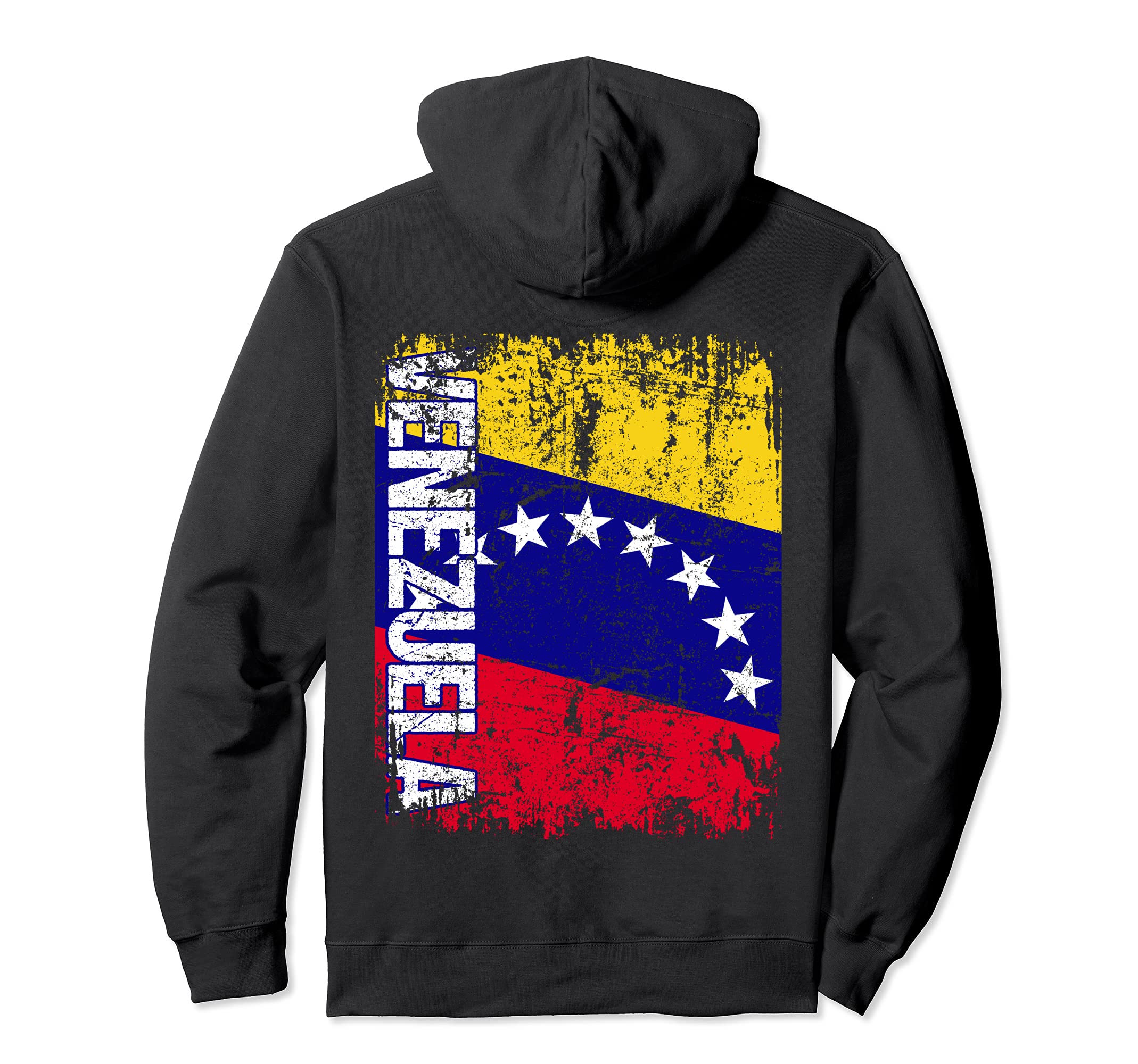 Venezuela Flag Distressed Venezuela Hoodie - Unique Graphic Men Women - T-Shirt, Sweatshirt, Hoodie
