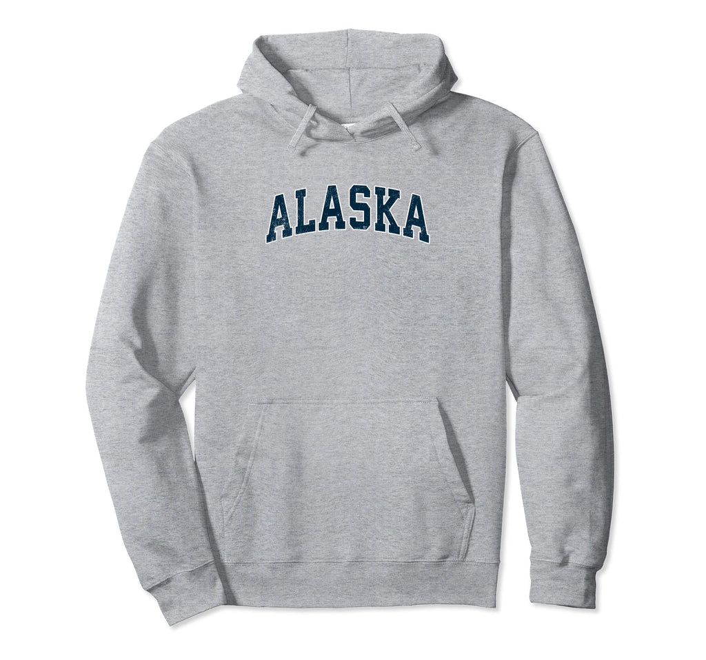 Alaska Varsity Sports Navy Text Hoodie - Aesthetic Graphic Unisex - T-Shirt, Sweatshirt, Hoodie