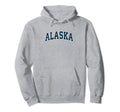 Alaska Varsity Sports Navy Text Hoodie - Aesthetic Graphic Unisex - T-Shirt, Sweatshirt, Hoodie