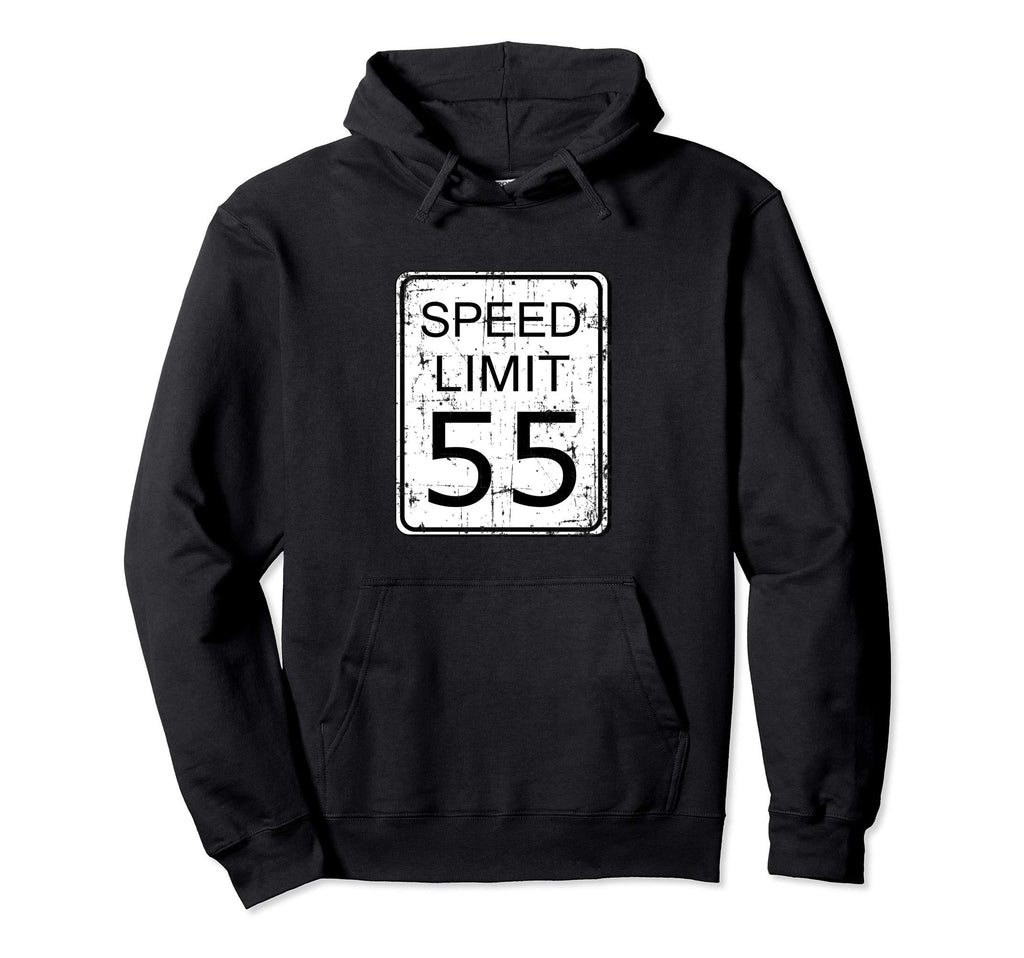 Speed Limit 55 Road Street Sign Hoodie - Custom Art Print Men Women - T-Shirt, Sweatshirt, Hoodie