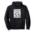 Speed Limit 55 Road Street Sign Hoodie - Custom Art Print Men Women - T-Shirt, Sweatshirt, Hoodie