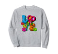 Flower Power Hippie Groovy Love Peace Sweatshirt - Graphic Print Unisex - T-Shirt, Sweatshirt, Hoodie