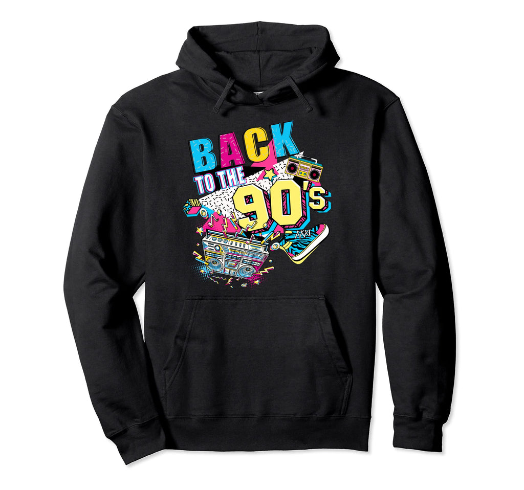 Back To 90S Costume Party Cassette Tape Hoodie - Graphic Print for Adults - T-Shirt, Sweatshirt, Hoodie