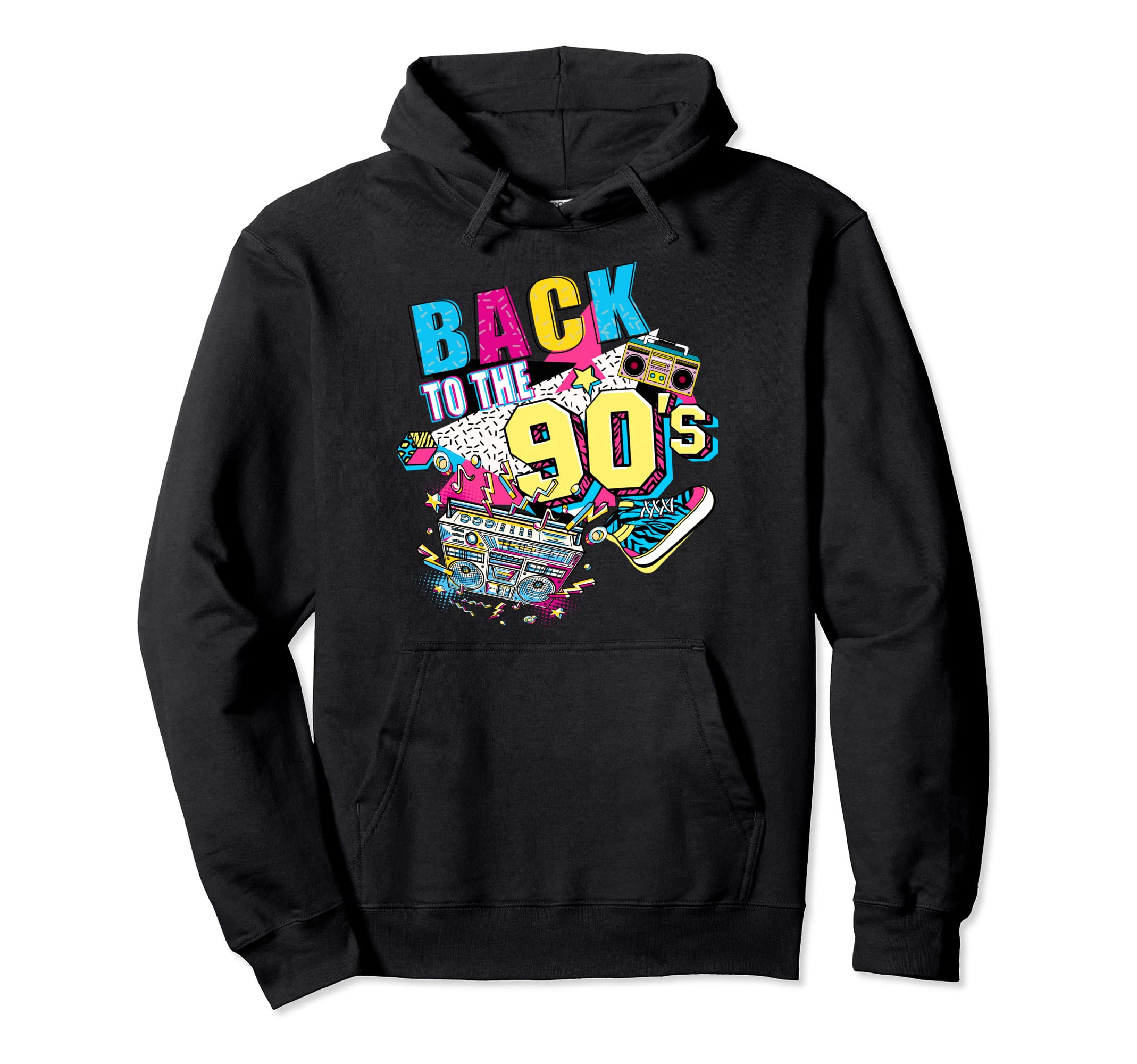 Back To 90S Costume Party Cassette Tape Hoodie - Graphic Print for Adults - T-Shirt, Sweatshirt, Hoodie