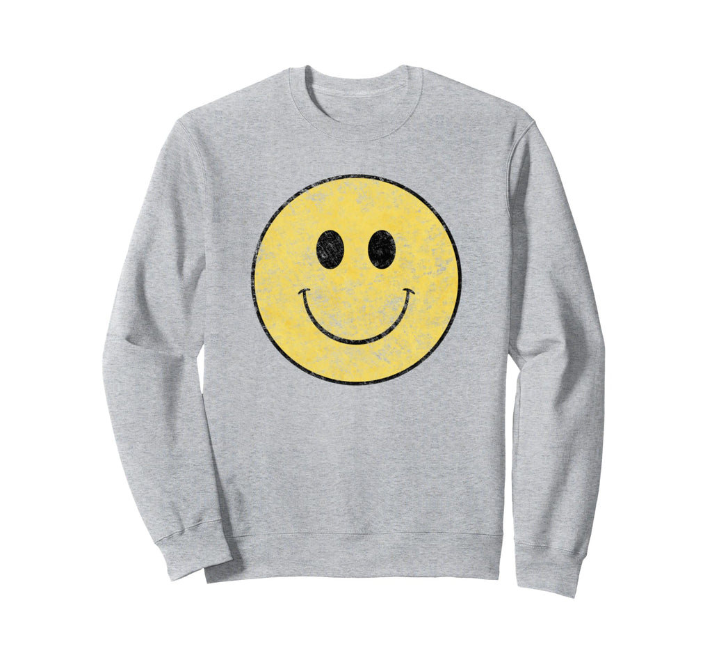 Smile Happy Face 70S Vibe Sweatshirt - Graphic Print Unisex - T-Shirt, Sweatshirt, Hoodie