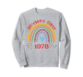 Awesome Since 1978 Birthday Boho Sweatshirt - Fun Novelty Design Unisex - T-Shirt, Sweatshirt, Hoodie