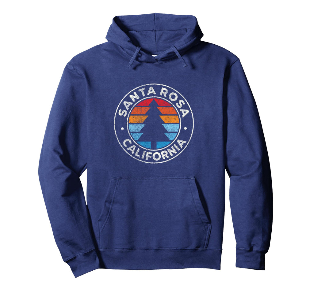 Santa Rosa California Ca 70S Hoodie - Graphic Print for Adults - T-Shirt, Sweatshirt, Hoodie