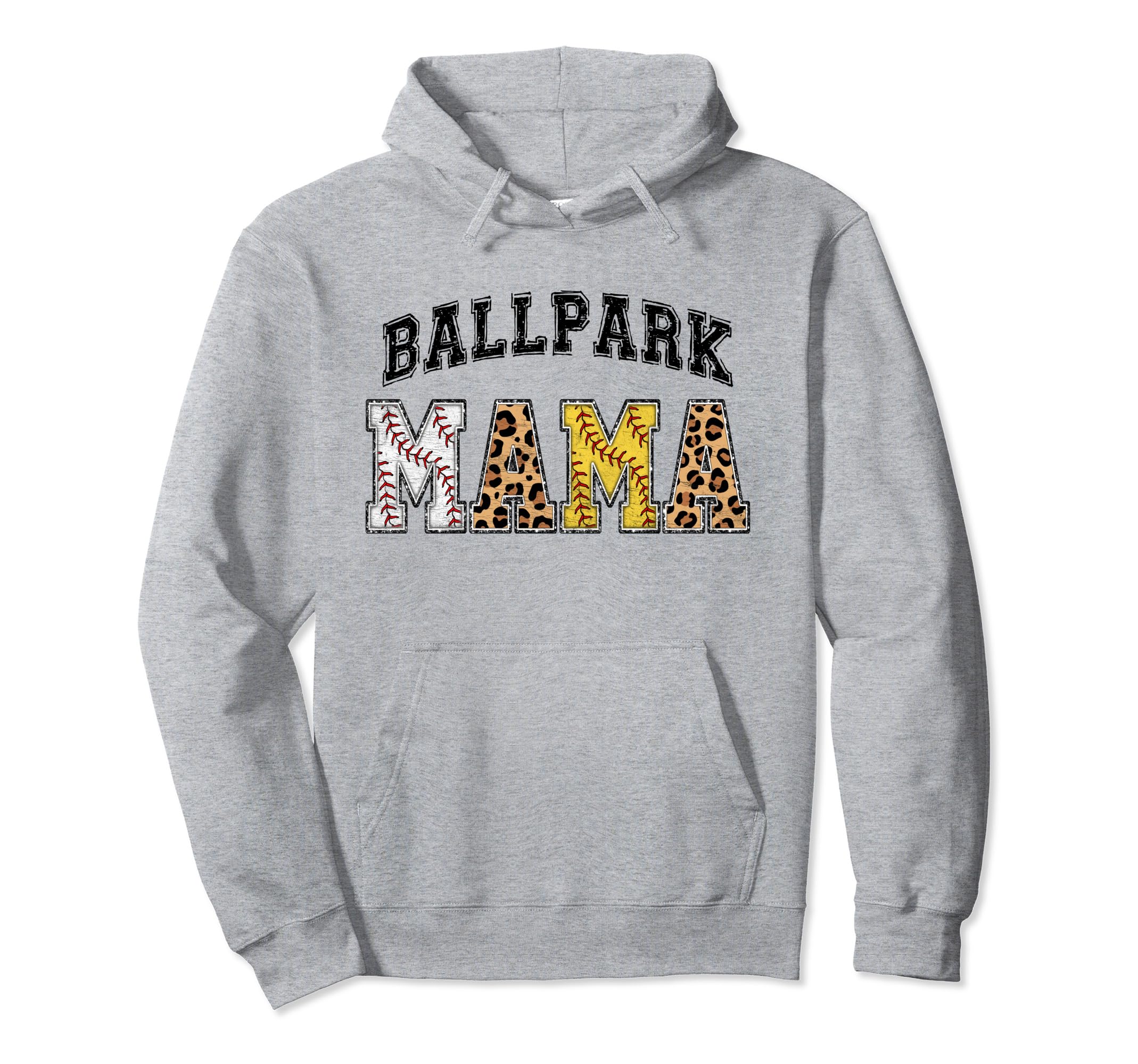 Ballpark Mama Baller Mom Mothers Day Hoodie - Custom Art Print for Adults - T-Shirt, Sweatshirt, Hoodie