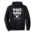 Wake N Rake Funny Baseball Hoodie - Trendy Graphic for Adults - T-Shirt, Sweatshirt, Hoodie